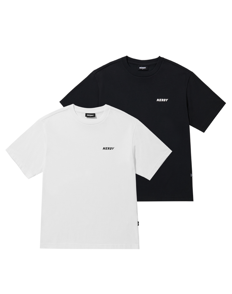 韩际新世界网上免税店-NERDY-服饰-ESSENTIAL S/S T-SHIRT 2PACK(23SS)_MULTI