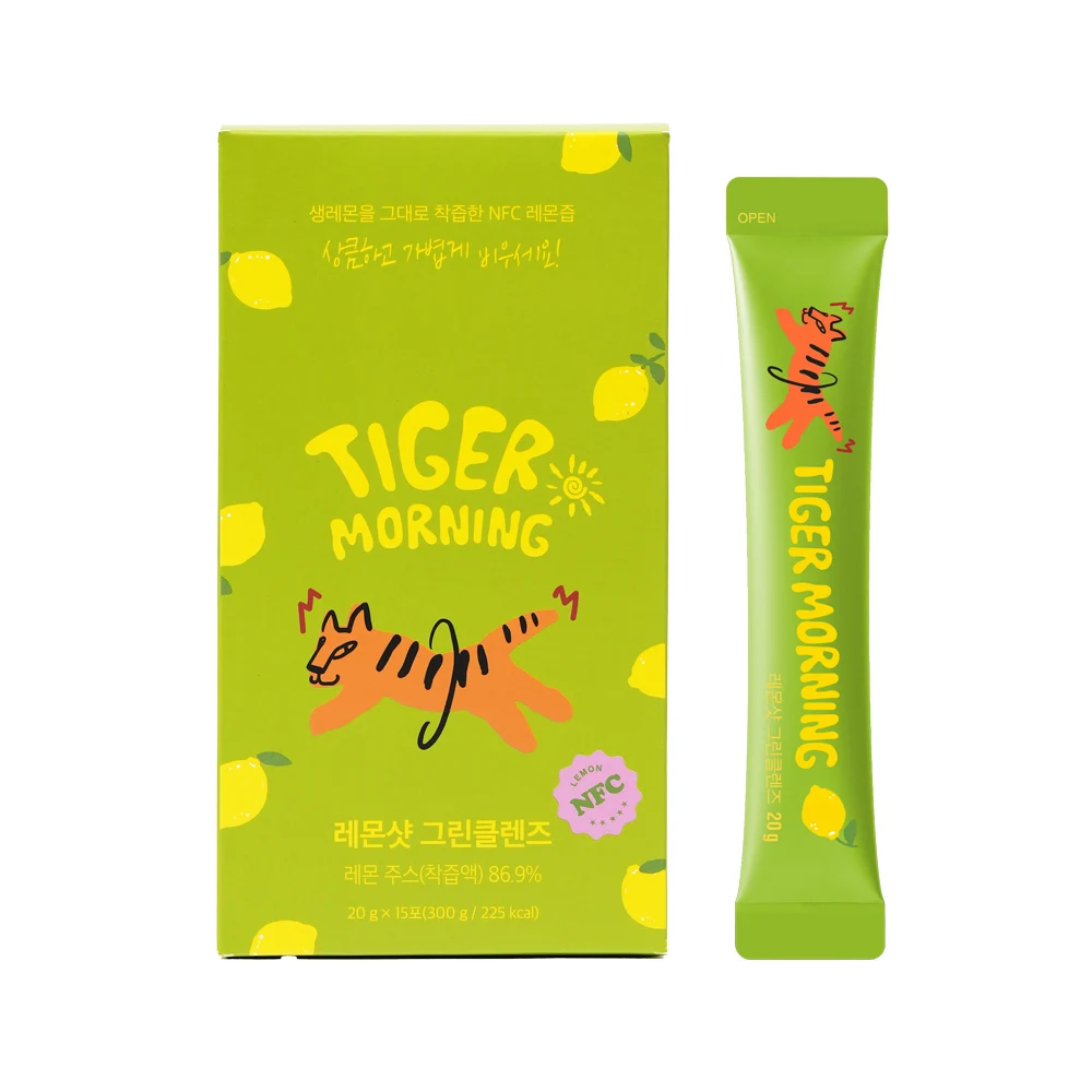 신세계인터넷면세점-타이거모닝-tea-타이거모닝 레몬샷 그린클렌즈 (15개입)