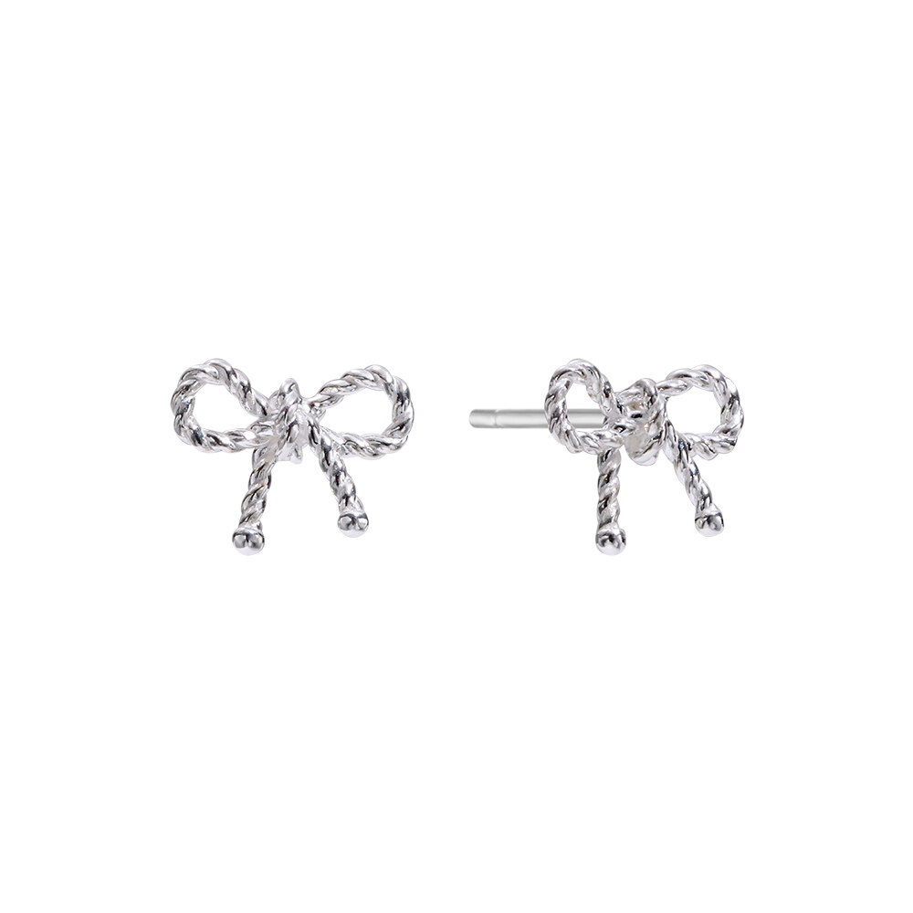 Deux.silver.186 / ruban earring (silver)