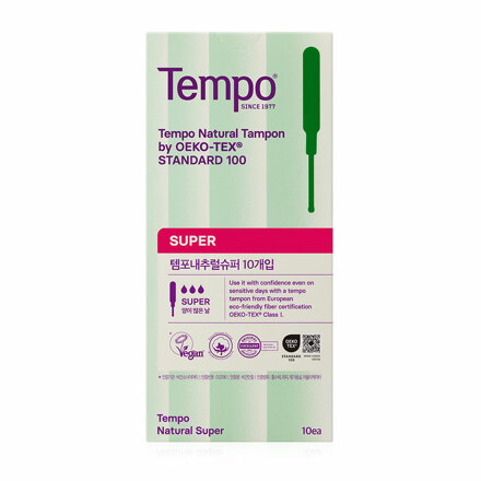 Tempo 天然系列 超量型卫生棉条 10P
