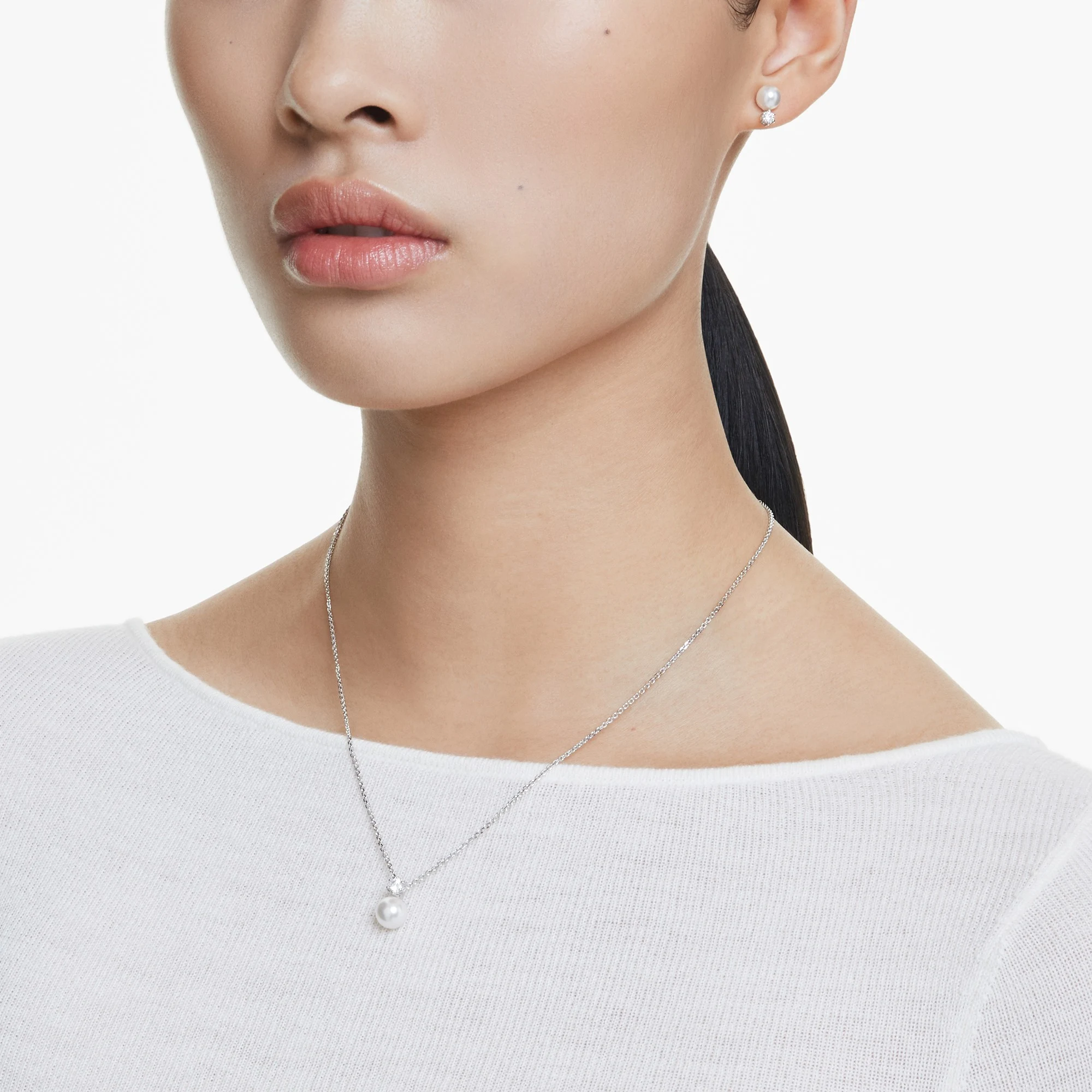 신세계인터넷면세점-스와로브스키-necklace-MATRIX:SET PEARL WHITE/RHS