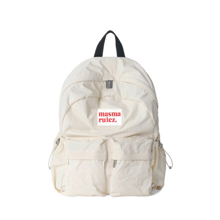 Two pocket daily backpack_Butter cream