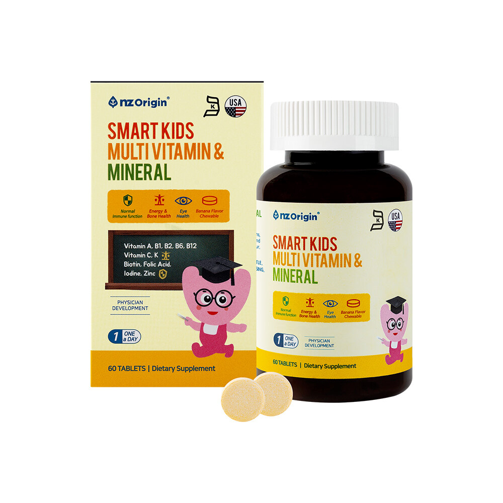 SMART KIDS MULTIVITAMIN & MINERAL 儿童综合维生素&矿物质 (香蕉味) 60粒