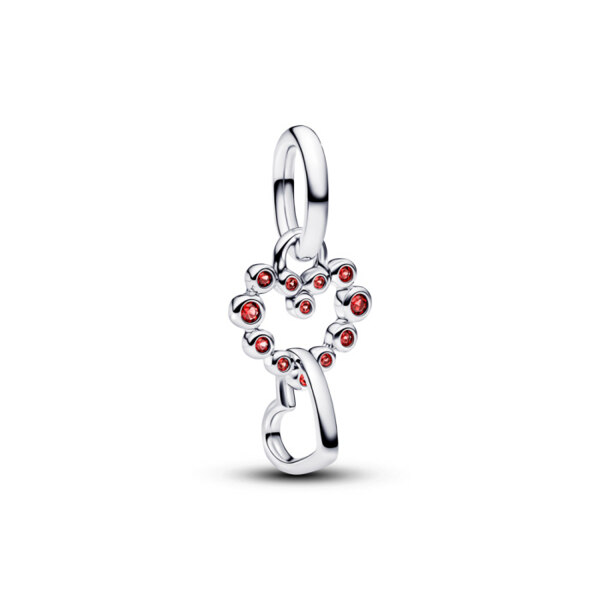 신세계인터넷면세점-판도라-bracelet-커넥티드 하트 & 레드 스톤즈 댕글 참