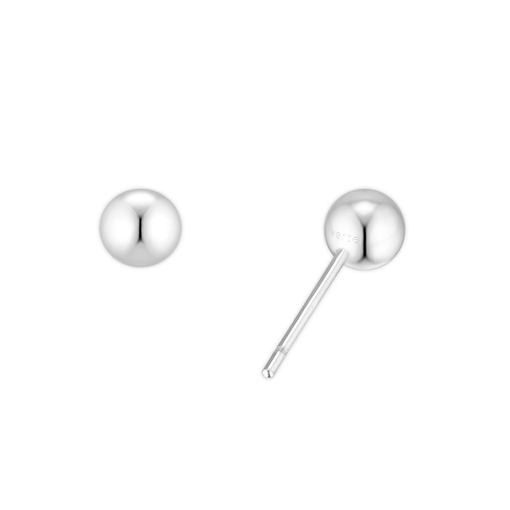 Deux.silver.164 / haute ball earring (5mm)(silver)