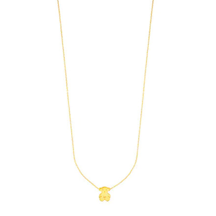 Sweet Dolls bear motif gold necklace