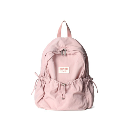 mini ver. Ribbon pocket backpack_Fog pink