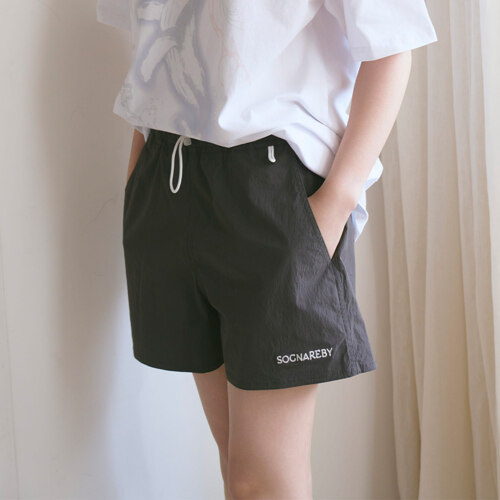 마린 보드 쇼츠 브라운 차콜