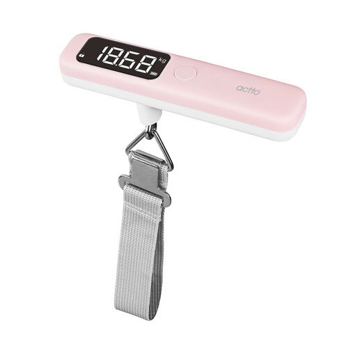 韩际新世界网上免税店-ACTTO-USB-[ACTTO] SELF TRAVEL LUGGAGE SCALE 便携式电子秤 粉色