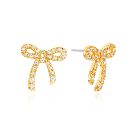 [레드벨벳 조이, 아이브 가을착용] joyful ribbon cubic earring