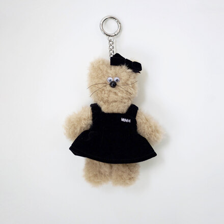 MNH BeBe Keyring with Black Dress&Ribbon