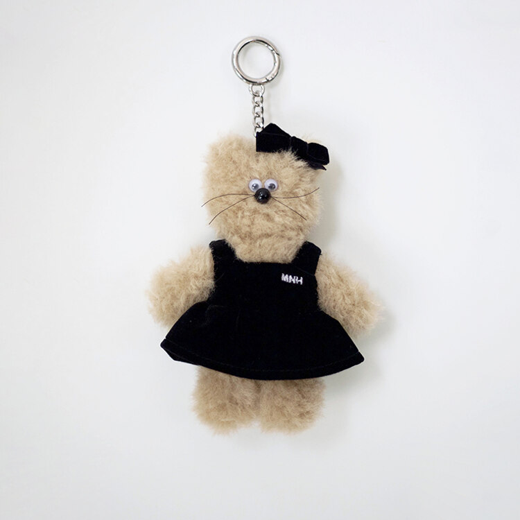 MNH BeBe Keyring with Black Dress&Ribbon
