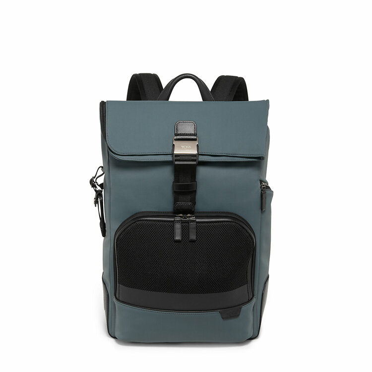 韩际新世界网上免税店-途明-休闲箱包-TUMI HARRISON OSBORN ROLL TOP BACKPACK DARK NEVGR