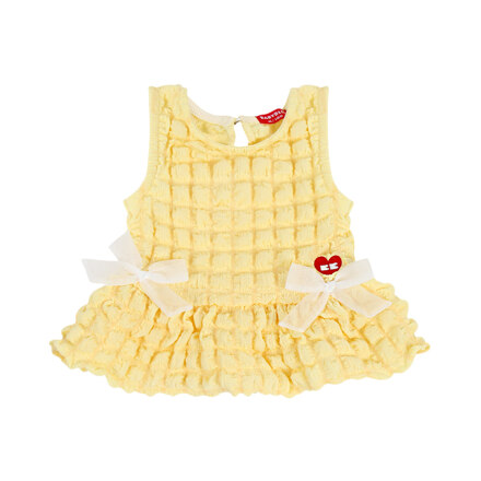 D26107 RIBBON PALM EMBOSSED SLEEVELESS BLOUSE 无袖衬衫