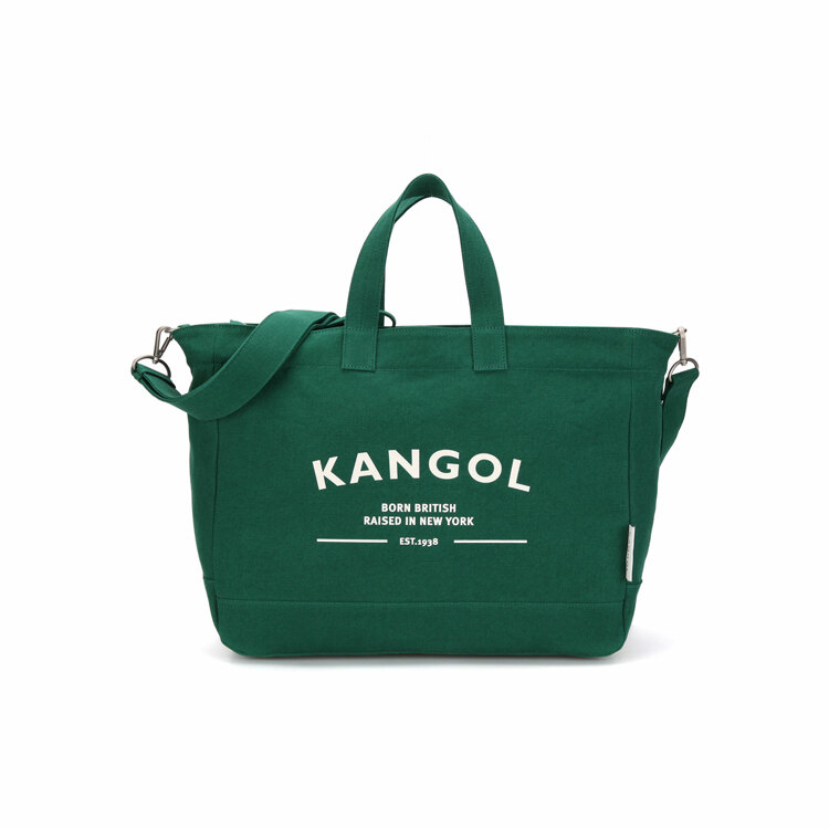 韩际新世界网上免税店-KANGOL-休闲箱包-Bio-Canvas Big Tote Bag 3954 Green