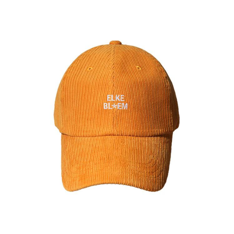 韩际新世界网上免税店-ELKE BLOEM-时尚配饰-LOGO CORDUROY MUSTARD BALL CAP 帽子
