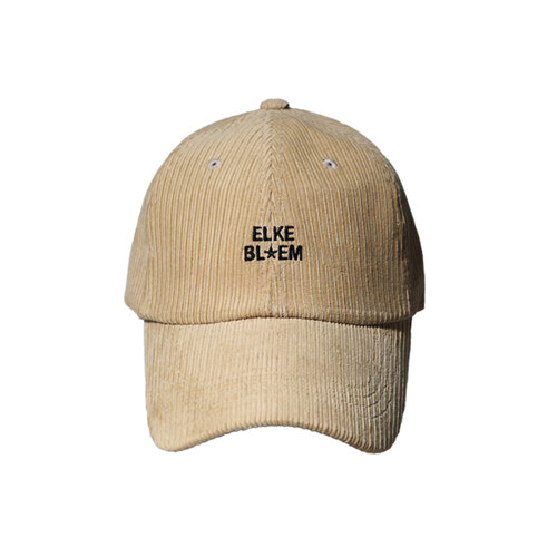 LOGO CORDUROY BEIGE BALL CAP