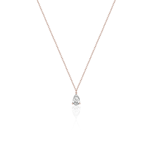 로지 0.5ct 목걸이 18K RG