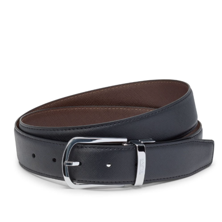 TUMI BELTS 투미 말발굽 리버시블 사피아노 가죽 원사이즈 벨트 30mm 44인치