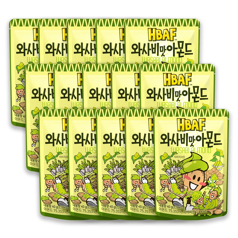 신세계인터넷면세점-바프-CookieSnack-와사비맛아몬드 (40g×15p)