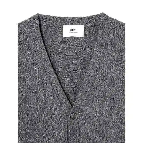 韩际新世界网上免税店-AMI-服饰-(UNISEX) CARDIGAN ADC SWEATER HKC127.005 (HEATHER GREY)