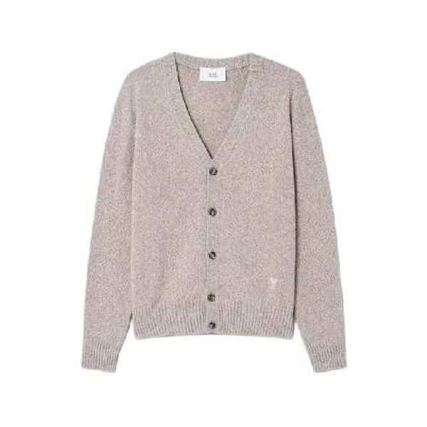 韩际新世界网上免税店-AMI-服饰-(UNISEX) CARDIGAN ADC SWEATER HKC127.005 (CHAMPAGNE)