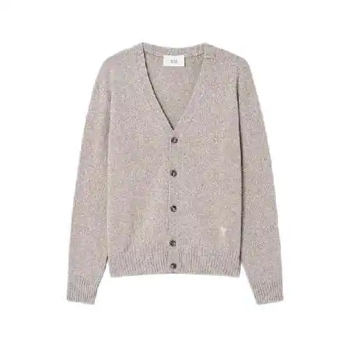 韩际新世界网上免税店-AMI-服饰-(UNISEX) CARDIGAN ADC SWEATER HKC127.005 (CHAMPAGNE)