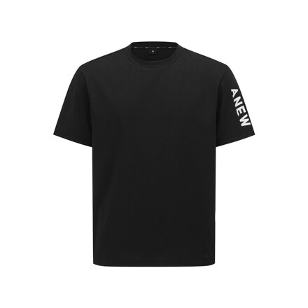 男士 SOLID ROUND SHORT SLEEVE T-SHIRT_BK_L