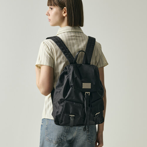 SYMBOL NYLON BACKPACK[BLACK]