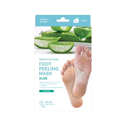SMOOTH & PURE FOOT PEELING MASK SOOTHING (ALOE) 芦荟舒缓足部去角质足膜 2片装
