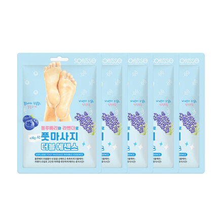 풋 마사지 더블 에센스 마스크 5매 / 발마사지 / 쿨링마스크