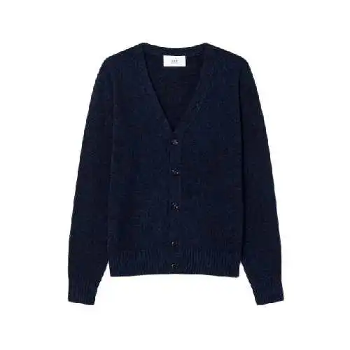 韩际新世界网上免税店-AMI-服饰-(UNISEX) CARDIGAN ADC SWEATER HKC127.005 (NIGHT BLUE)