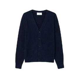(UNISEX) CARDIGAN ADC SWEATER HKC127.005 (NIGHT BLUE)