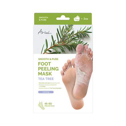 SMOOTH & PURE FOOT PEELING MASK CALMING (TEA TREE) 茶树舒缓足部去角质足膜 2片装