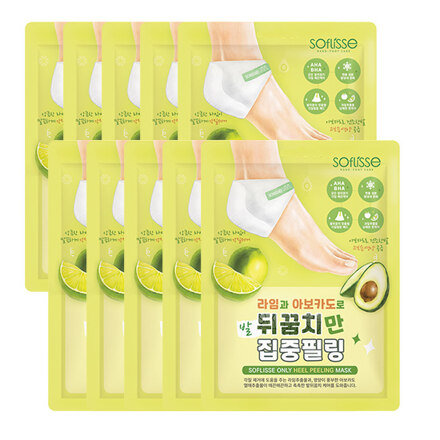 발뒤꿈치 각질제거 마스크 10매