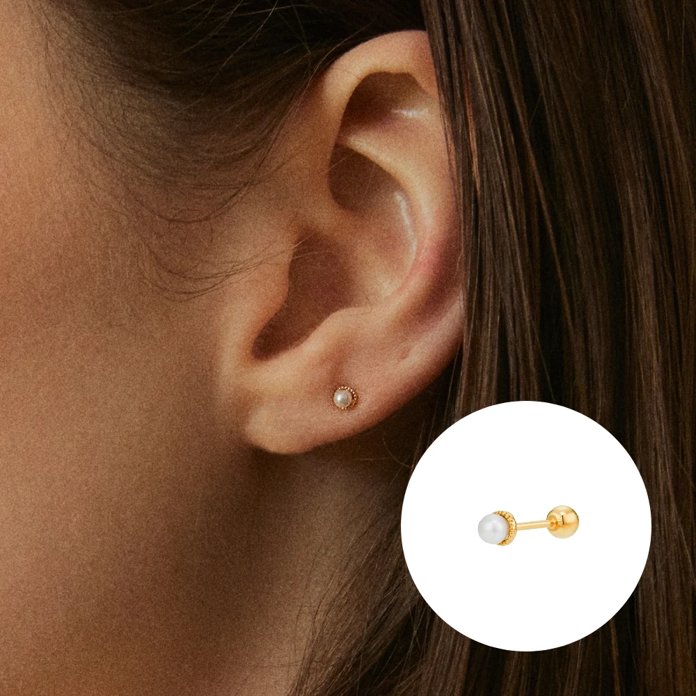 신세계인터넷면세점-멕코이-earring-14k petit pearl piercing earring (1EA)