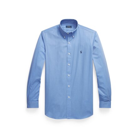 Custom Fit Stretch Poplin Shirt _ 蓝色