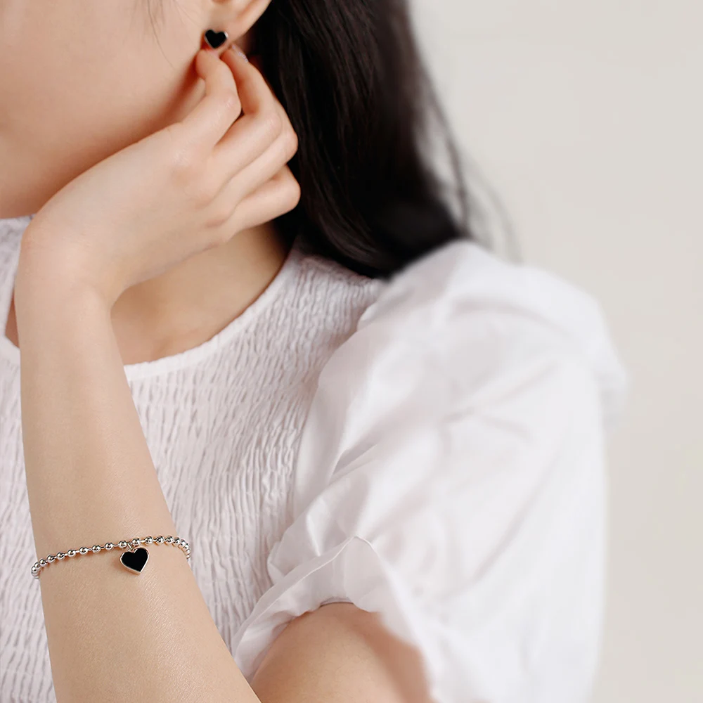 신세계인터넷면세점-누누핑거스-bracelet-미니블랙 컬랙션 2종 세트 (브레이슬릿, 이어링 세트)