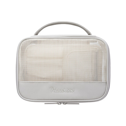 Square Mesh Pouch Warm Grey化妆包