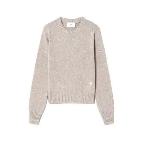 韩际新世界网上免税店-AMI-服饰-(UNISEX) TONAL ADC SWEATER FKS127.005 (CHAMPAGNE)