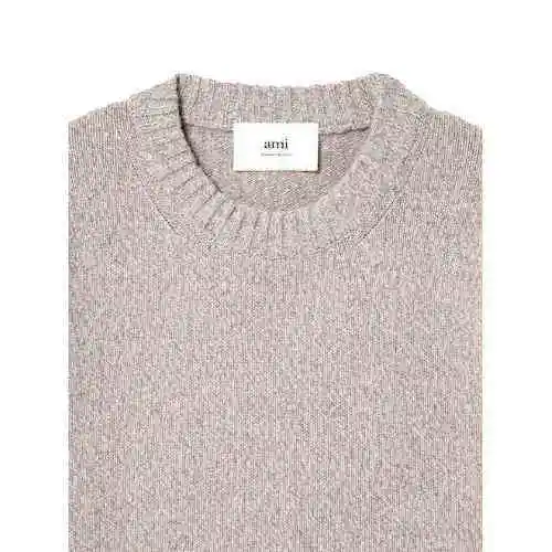韩际新世界网上免税店-AMI-服饰-(UNISEX) TONAL ADC SWEATER FKS127.005 (CHAMPAGNE)