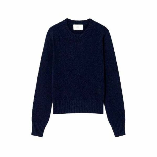 韩际新世界网上免税店-AMI-服饰-(UNISEX) TONAL ADC SWEATER FKS127.005 (NIGHT BLUE)