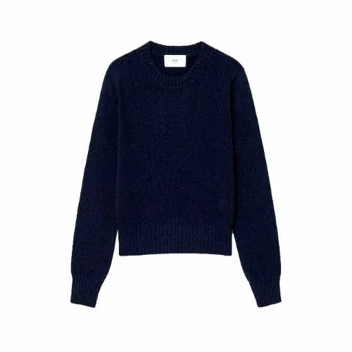韩际新世界网上免税店-AMI-服饰-(UNISEX) TONAL ADC SWEATER FKS127.005 (NIGHT BLUE)