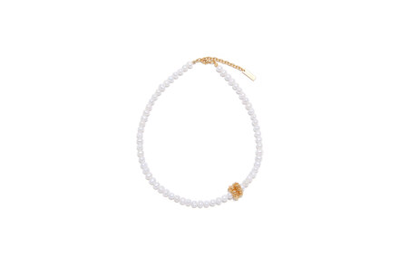Broken Statue Pearl Necklace