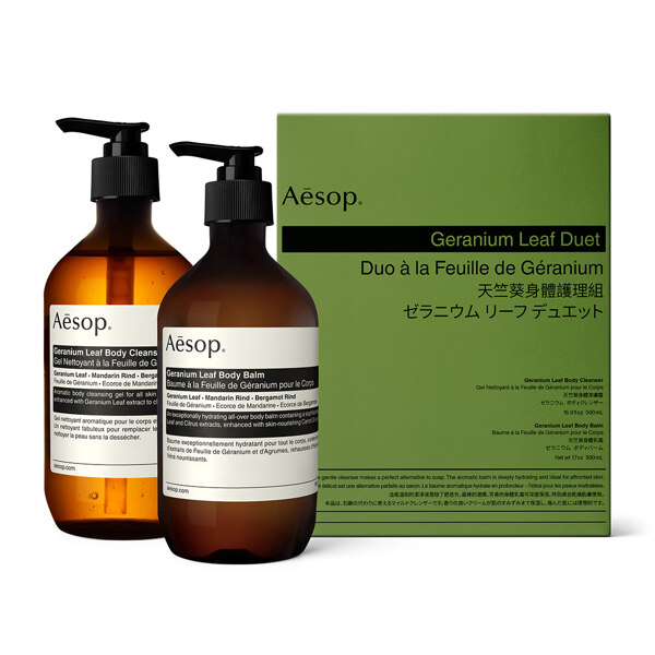 신세계인터넷면세점-이솝-BodyCare-제라늄 리프 듀엣 500mL x 2