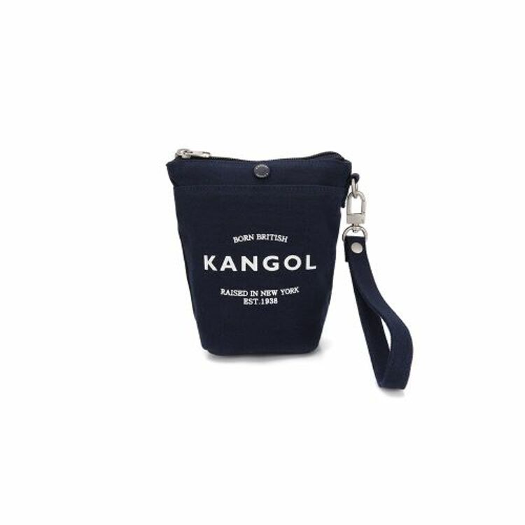 韩际新世界网上免税店-KANGOL-女士箱包-Bio Canvas Logo Pouch 5049 Navy 收纳包