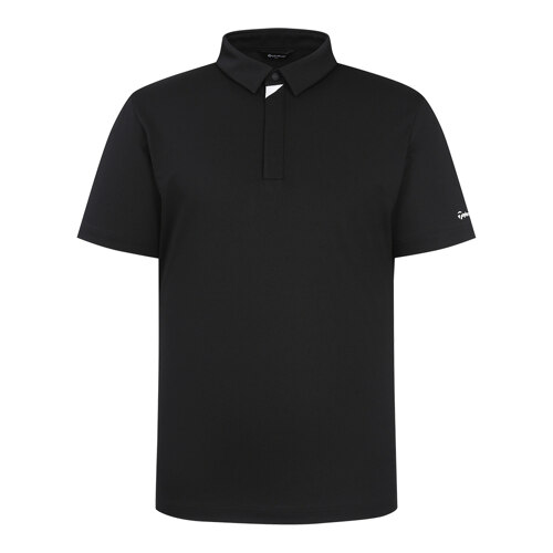 신세계인터넷면세점-테일러메이드--남성 단작 포인트 카라 반팔 티셔츠 BLACK 100