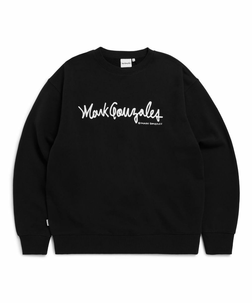 さらに100円引き◆Mark Gonzales◆SIGN LOGO OG SWEATSHIRT SIGN LOGO OG SWEATSHIRT BLACK - 마크 곤잘레스 - 패션