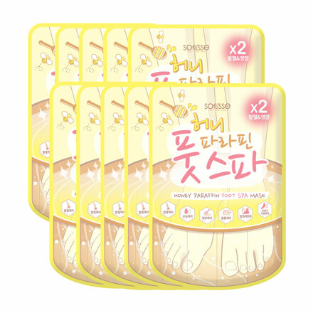 허니 파라핀 풋 스파 마스크 10매 / 꿀보습 / 수족냉증 / 발관리