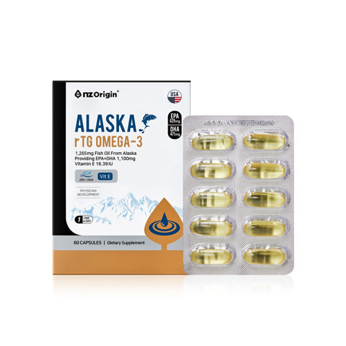 알래스카 rTG 오메가-3 (60캡슐, 2개월분)
